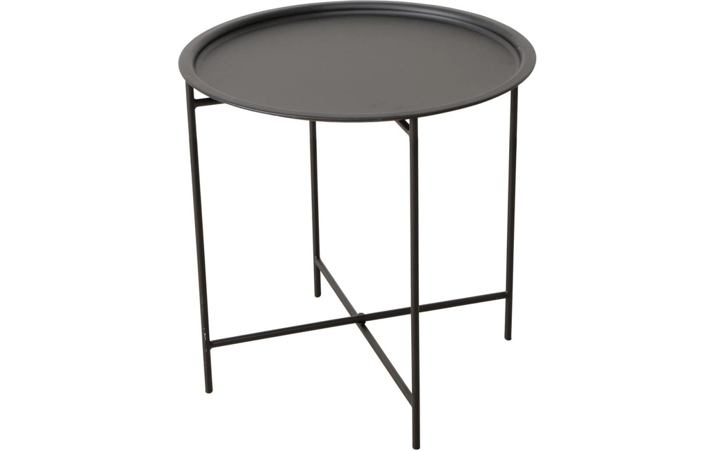 Boltze Table d'appoint Rocko 46 x 46 cm, noir