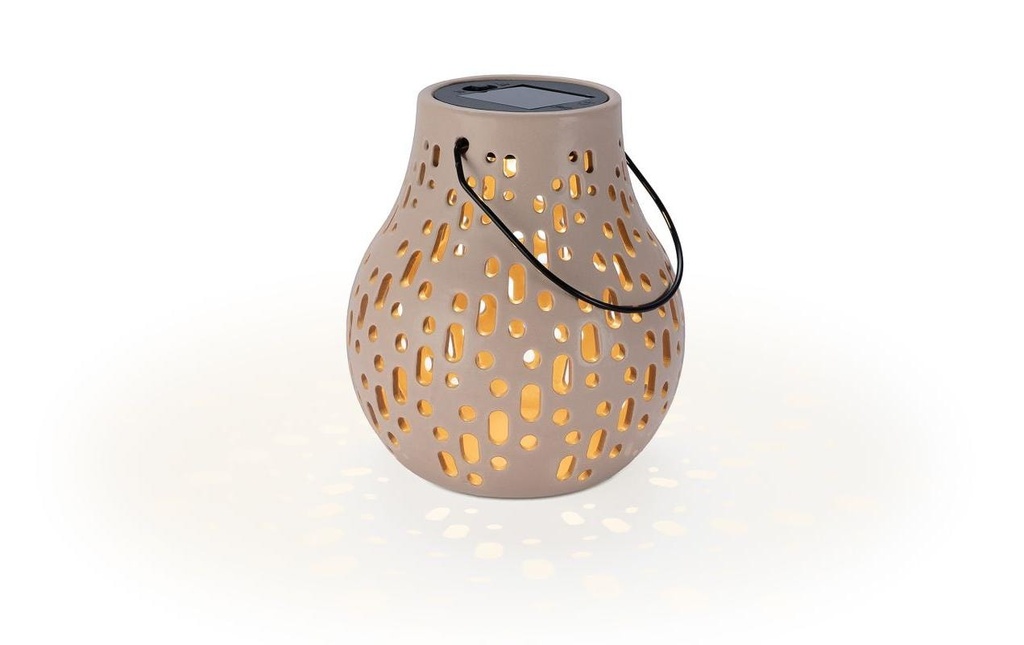 STT Lampe solaire en céramique Mauve