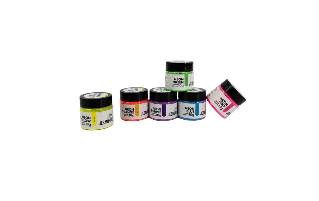 Jesmonite Pigments Kit de poudre néon 6 x 10 g