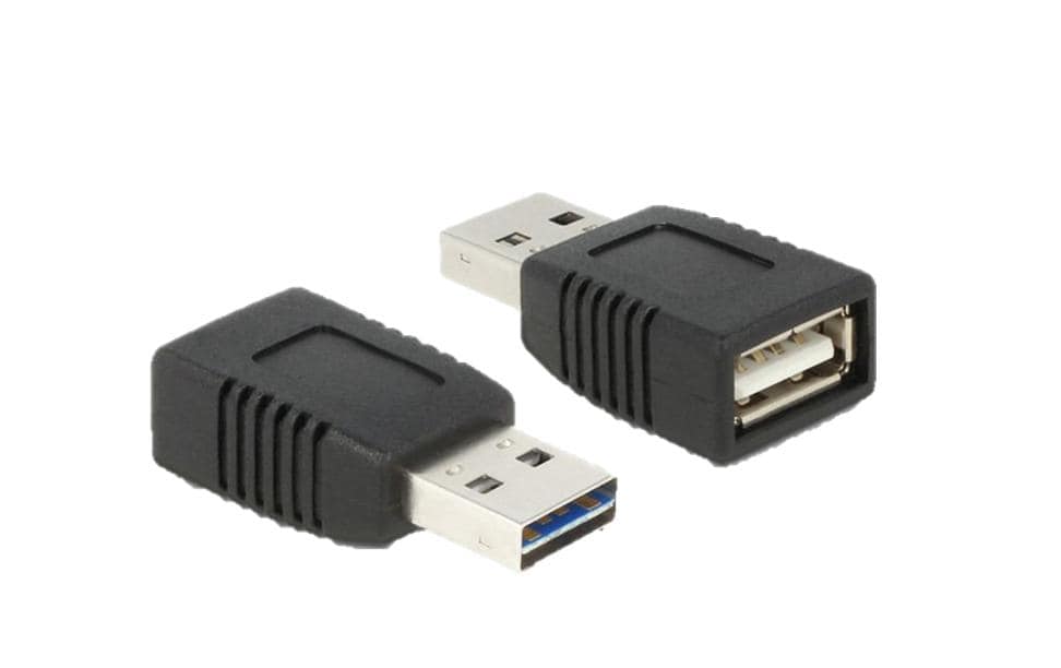 Delock Adaptateur USB 2.0 Easy Connecteur USB A - Prise USB A