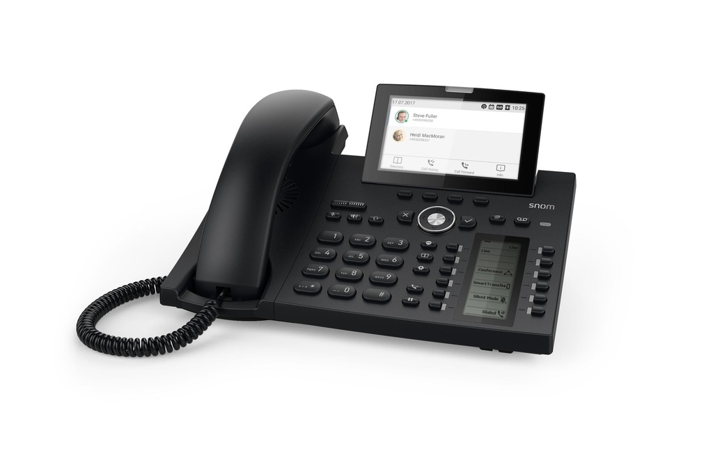 snom Téléphone de bureau D385N Noir