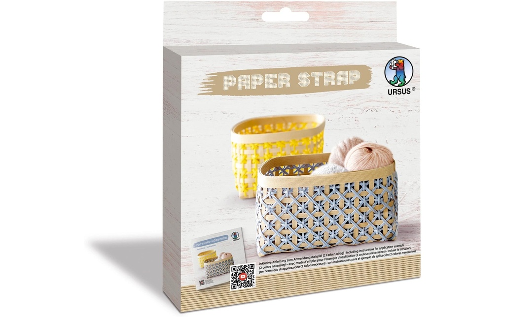 URSUS Papier de bricolage Kamihimo 15 mm x 15 m, Beige