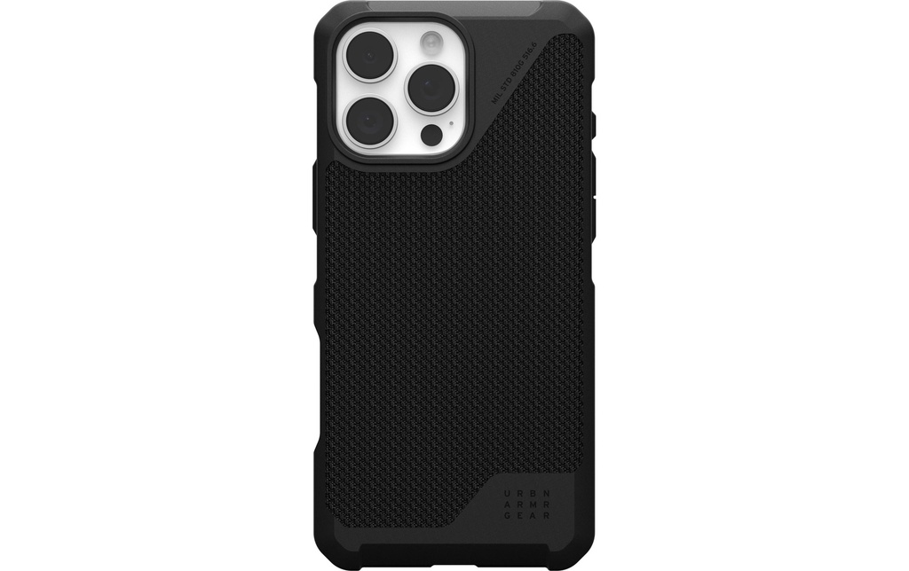 UAG Coque arrière Metropolis LT iPhone 16 Pro Max Kevlar Black
