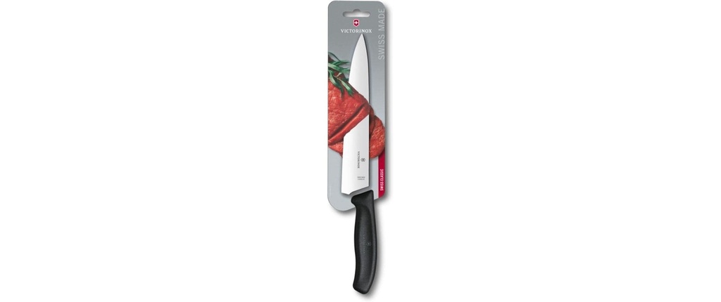 Victorinox Couteau de chef Swiss Classic Noir, 22 cm