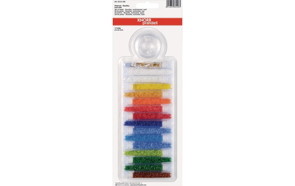 Knorr Prandell Kits de perles Rocailles  17 pièces, mat
