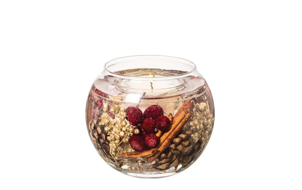 Stoneglow Bougie de Noël  Cosy Vibes ronde, Transparent
