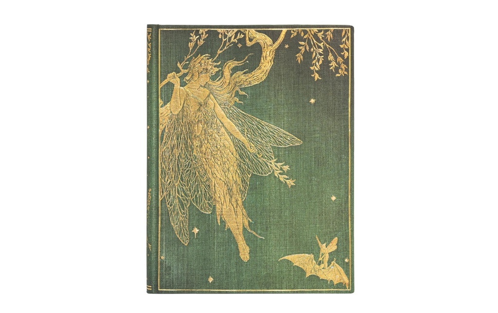 Paperblanks Carnet de notes Olive Fairy 18 cm x 23 cm réglés