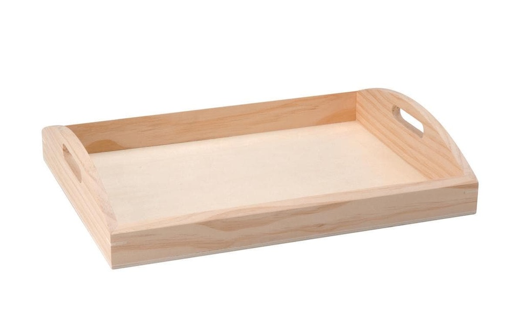 Glorex Article en bois 37 x 28 x 7 cm Plateau de service