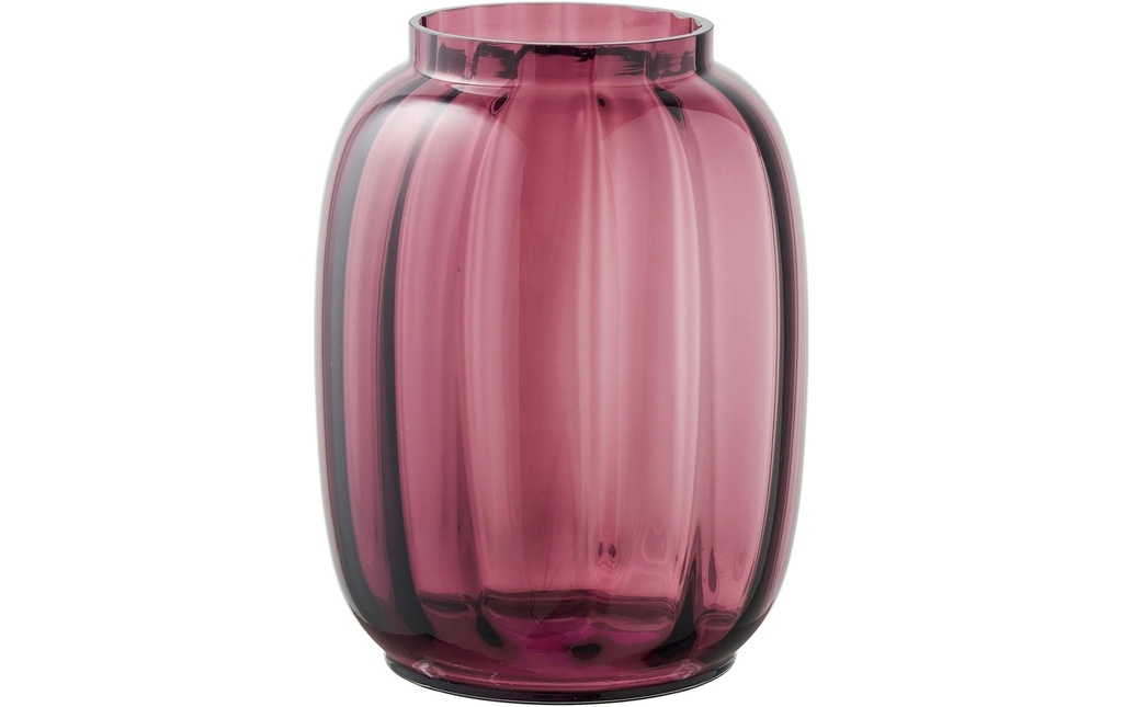 House Nordic Vase 17 x 21 cm, Smoked Red