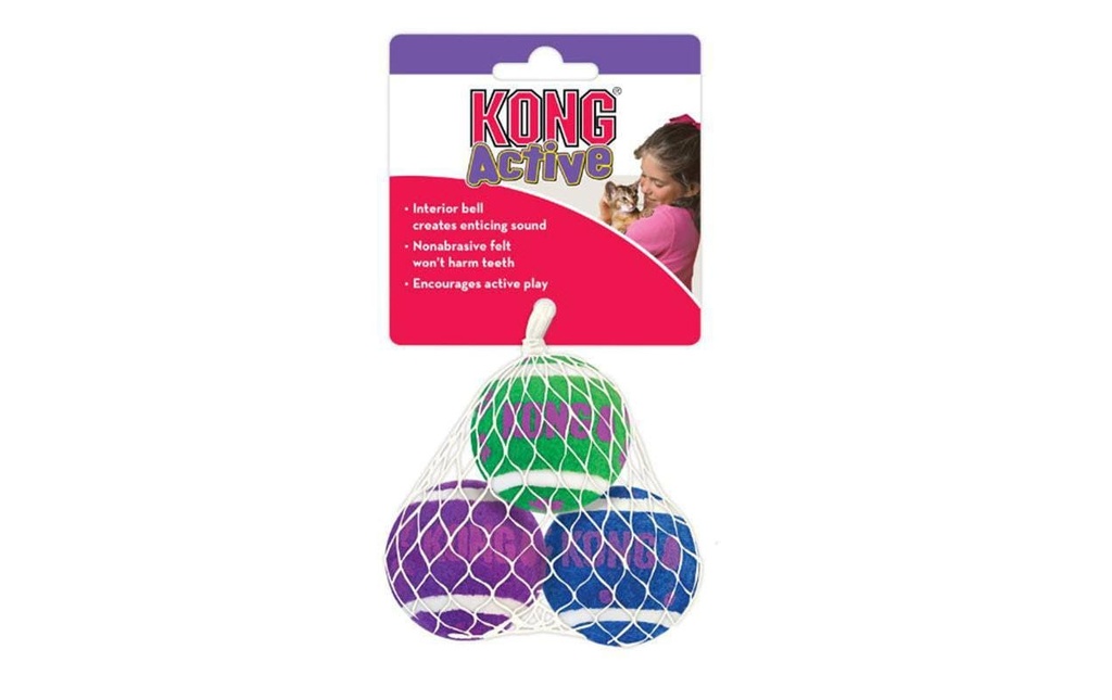 Kong Jouet pour chat Cat Balle de tennis avec cloche