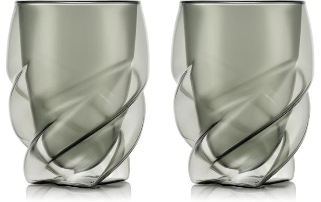 Bodum Verres à double paroi Pavina Paris 270 ml, 2 pièces, Gris