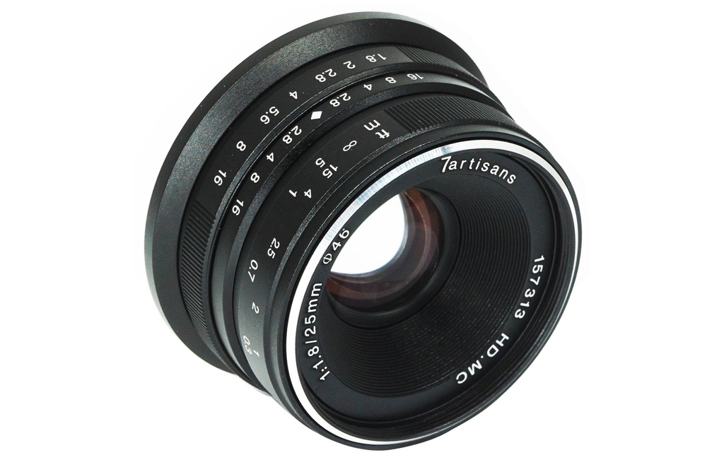 7Artisans Longueur focale fixe 25mm F/1.8 – Sony E-Mount