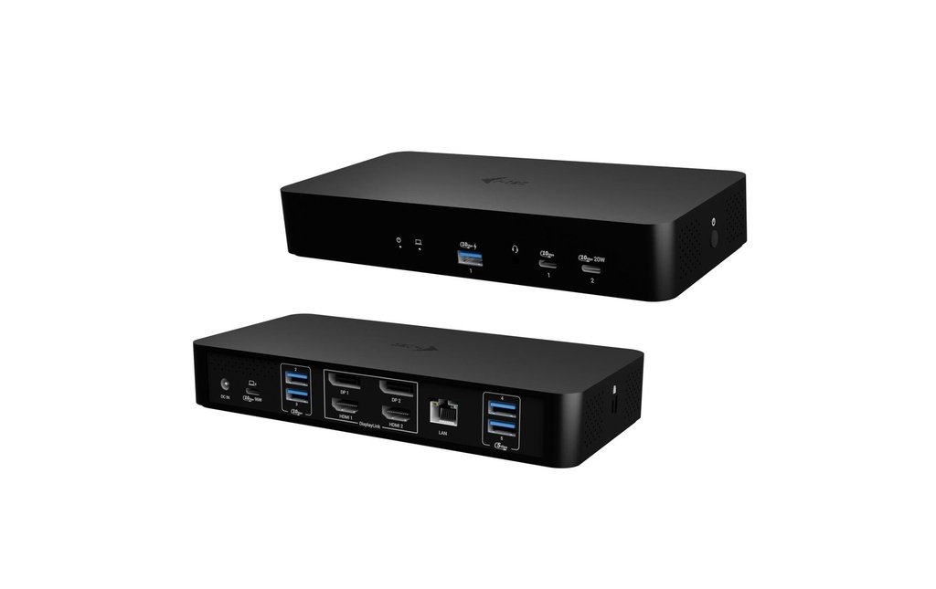 i-tec Station d'accueil USB-C Intelligent 2x 4K, PD 100 W