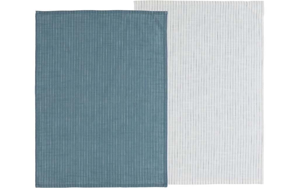 Södahl Ensemble de torchons pour la vaisselle Chambray Soft 2 pièces, Bleu/Blanc
