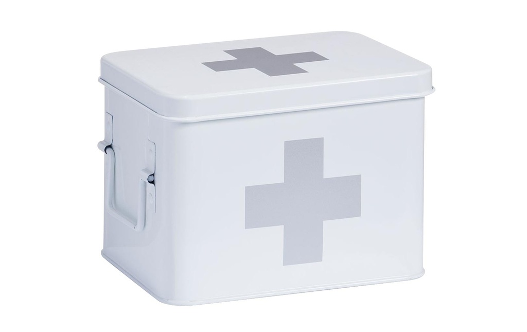 Zeller Present Armoires de premiers secours 21,5 x 16 x 16 cm, Blanc