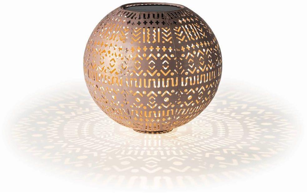 STT Lanterne Solar Antic Ball Boho, Ø 30 cm, Brun