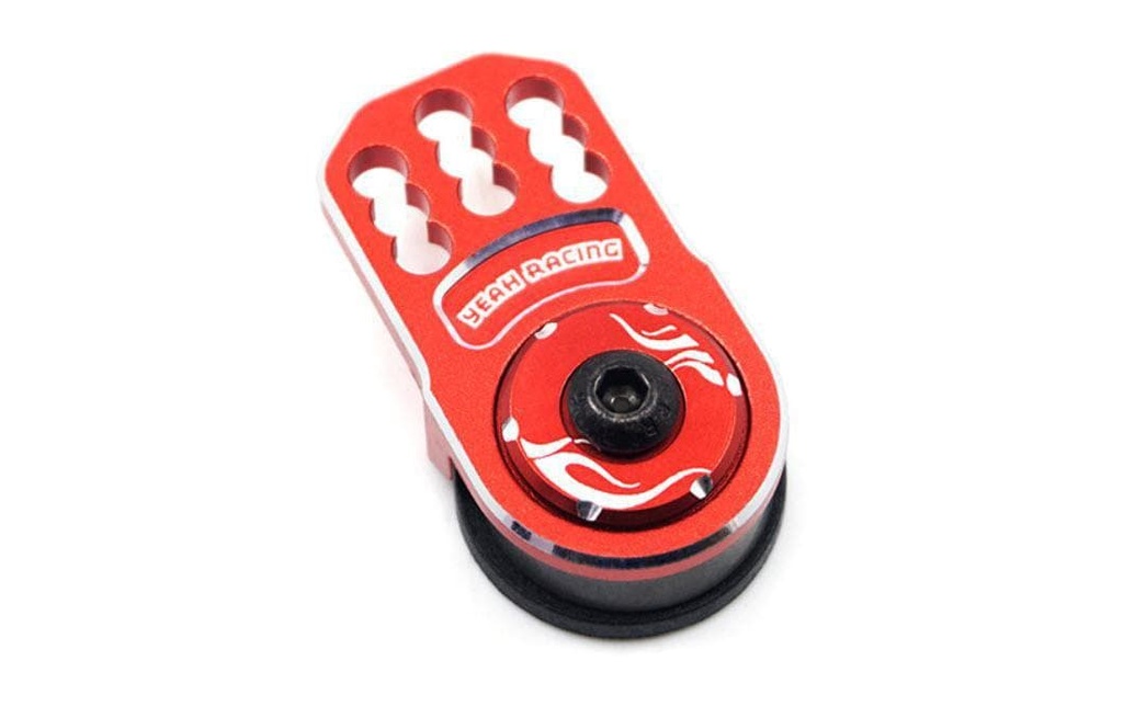 Yeah Racing Servo-Saver Aluminum Plate Red