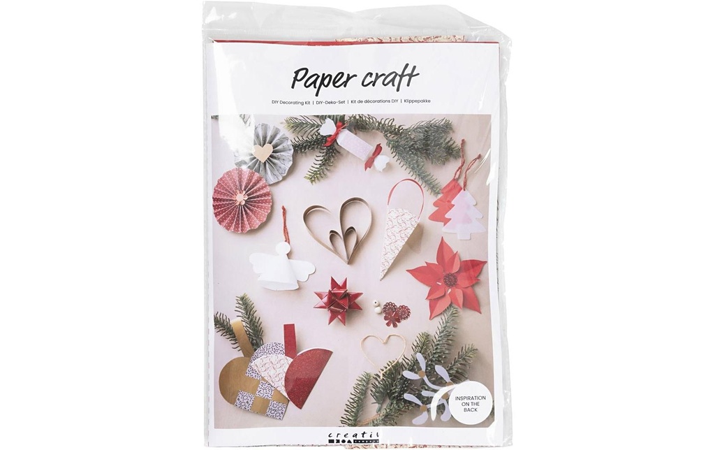 Creativ Company Kits de bricolage Papier Mélange créatif pour la décoration de Noël