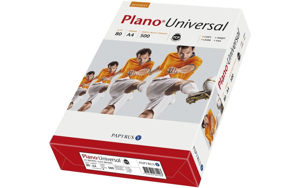 Plano Papier pour photocopie Universal A4, Blanc, 80 g/m²,2500 Blatt