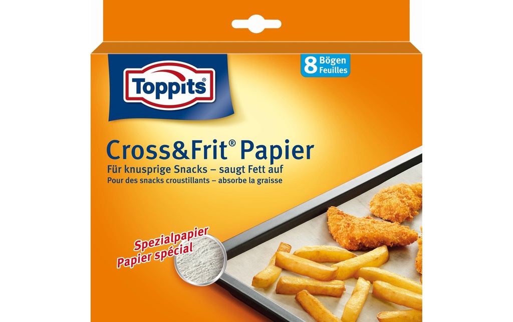Toppits Papier de cuisson Cross&Fit 8 Pièce/s