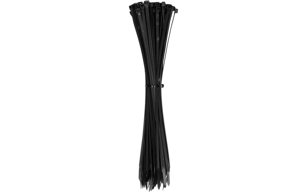 Max Hauri Serre-câble 100 pièces Noir 370 mm x 4.8 mm