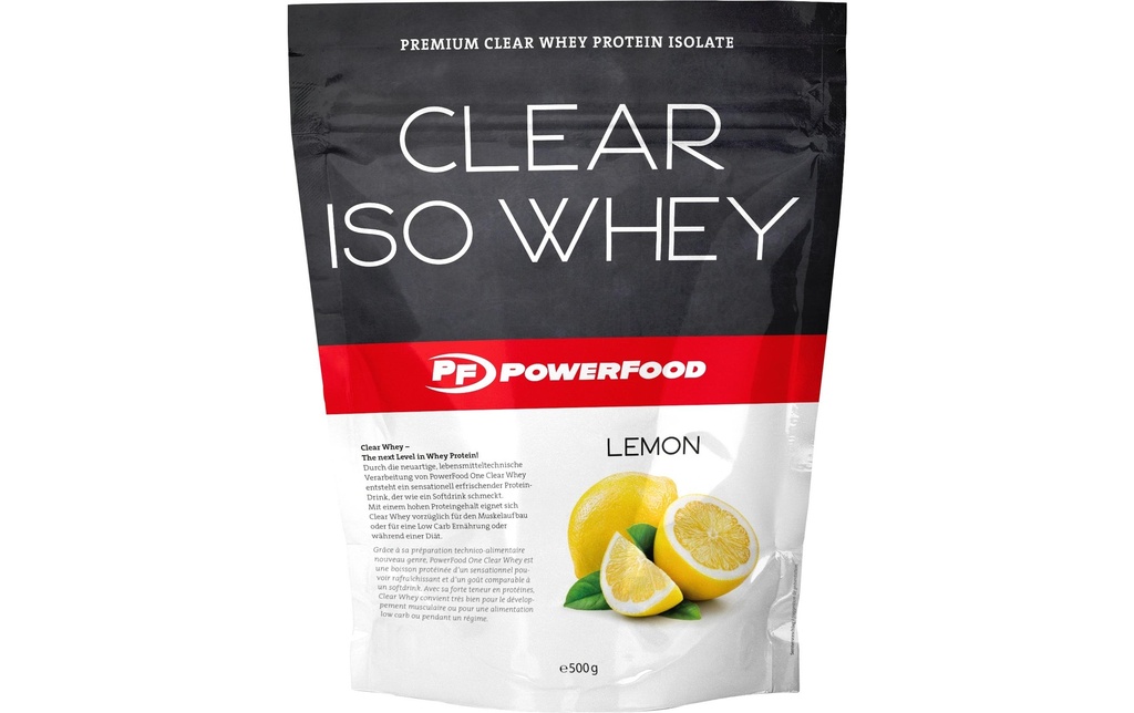 PowerFood Poudre Clear Iso Whey Citron 550 g