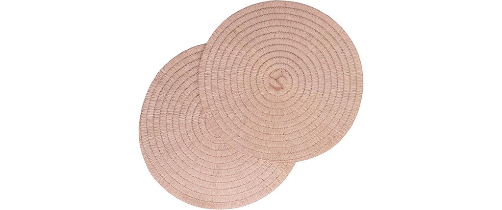 Pichler Set de table Wave Ø 38 cm, 2 pièces, Nue