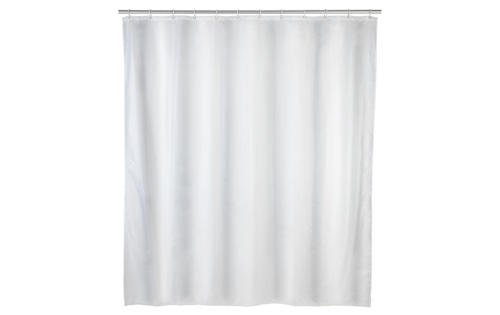 Wenko Rideau de douche Uni 240 x 180 cm, Blanc