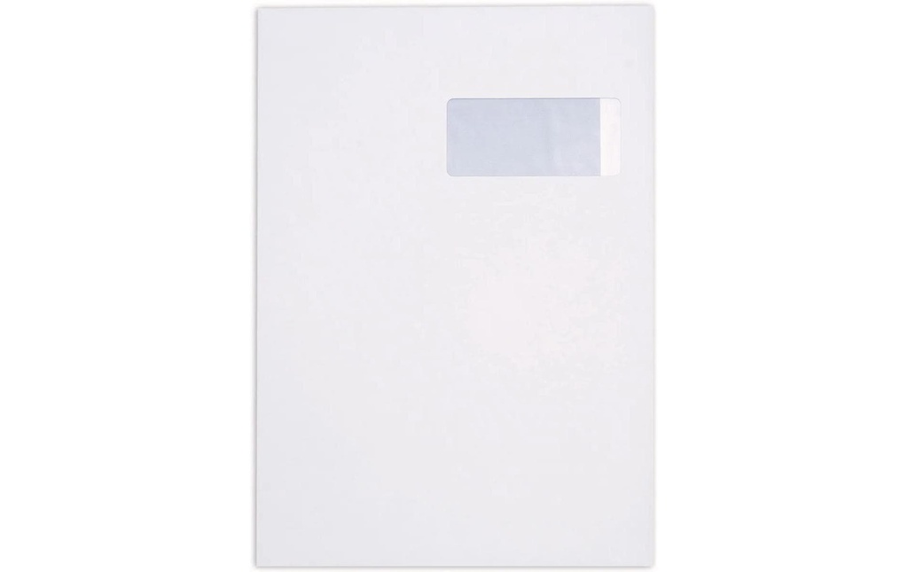 Büroline Enveloppe avec fenêtre C4 Blanc, 250 pièces