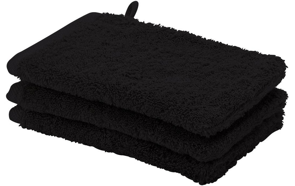 Aquanova Gant de toilette Londres 1 pièce 16 x 22 cm, Noir