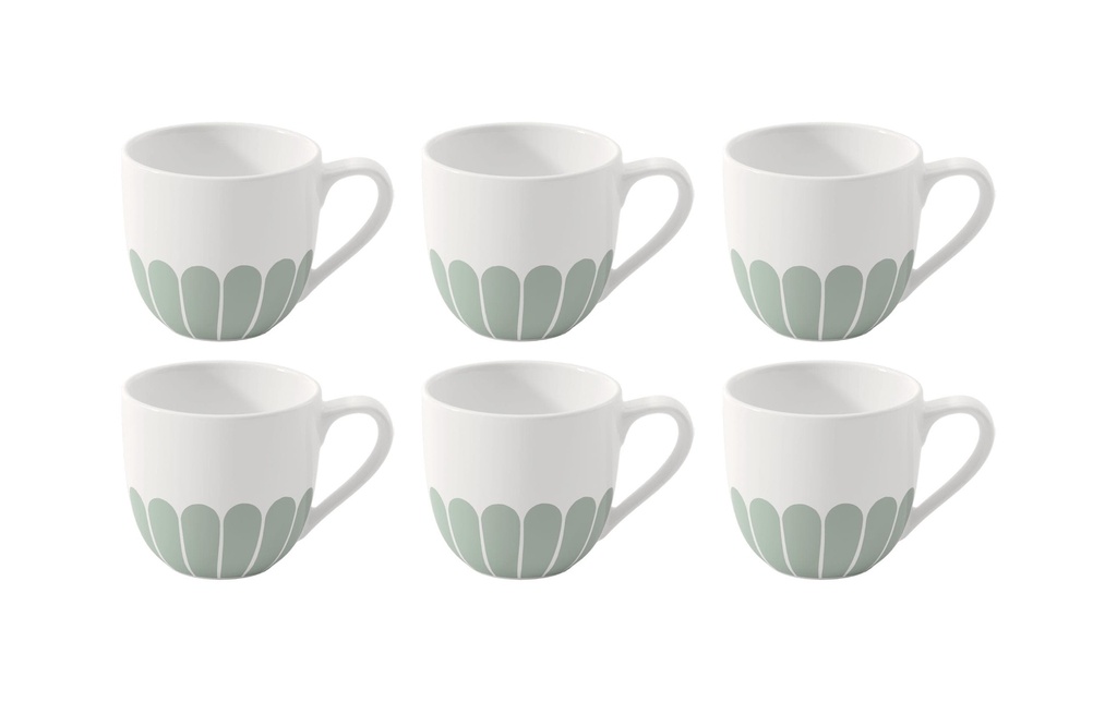 Villeroy & Boch Tasse à expresso Fleur 70 ml, 6 Pièce/s, Vert