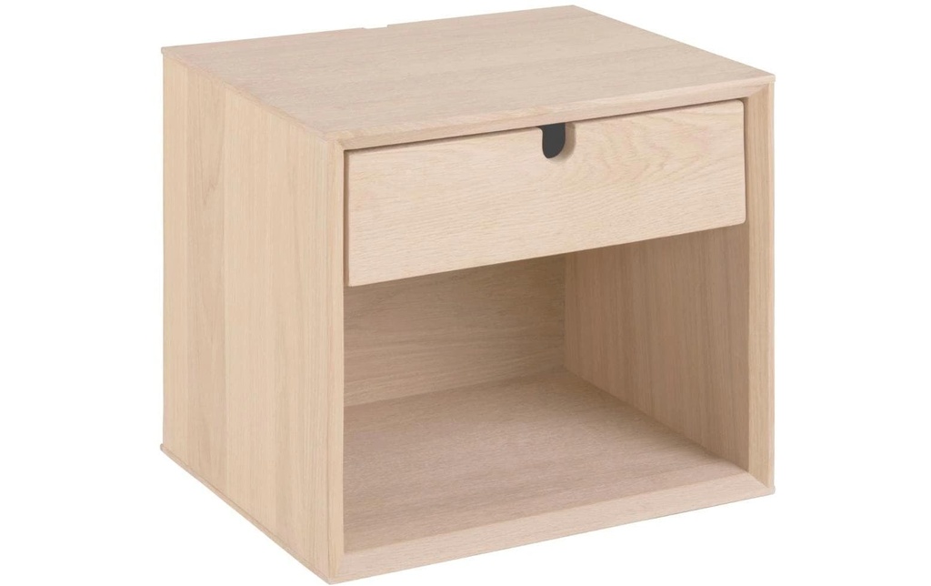 AC Design Table de nuit Century Marron clair, 37 x 32 x 33 cm