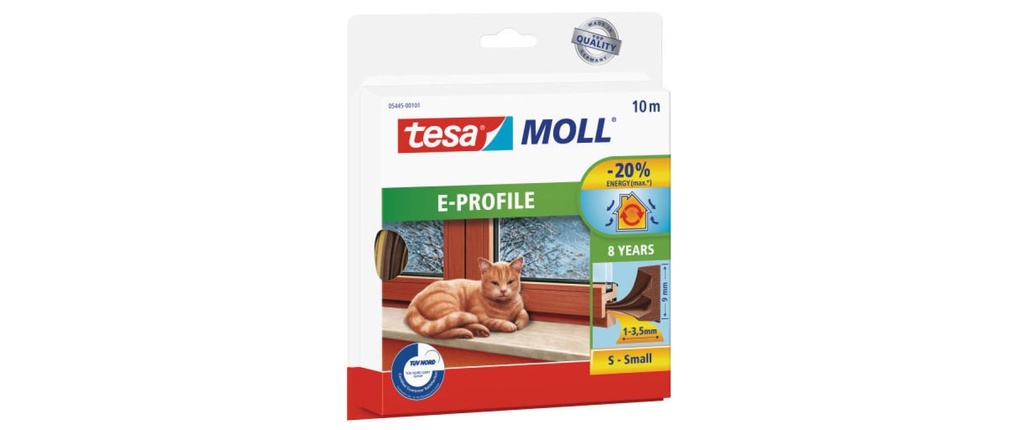 tesa Bande d’étanchéité MOLL E-Profile Small 1, Brun