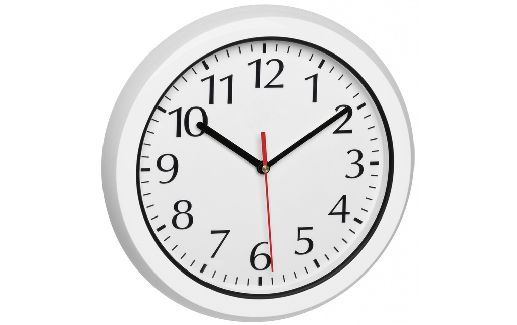 TFA Dostmann Horloge de jardin Outdoor Ø 30,5 cm, Blanc