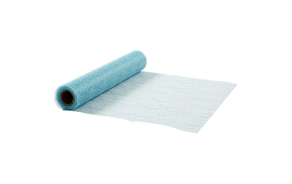 Creativ Company Chemin de table Réseau 30 cm x 1000 cm, Bleu clair