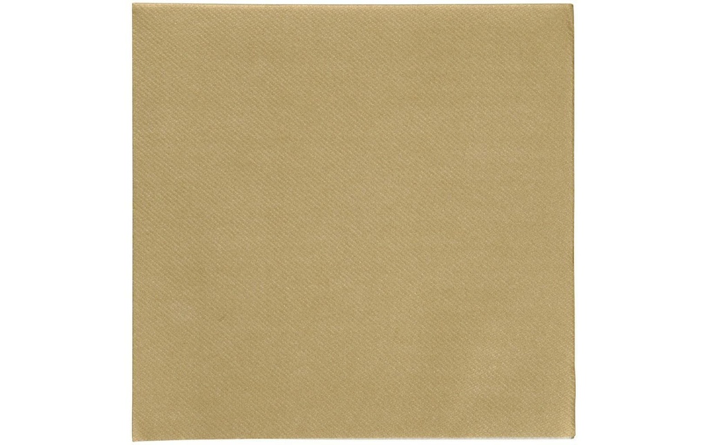 Creativ Company Serviettes en papier 40 cm x 40 cm, 20 Pièce/s, Doré