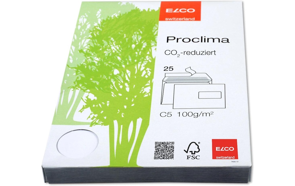 ELCO Enveloppe avec fenêtre Proclima C5, Droite, 25 Pièce/s