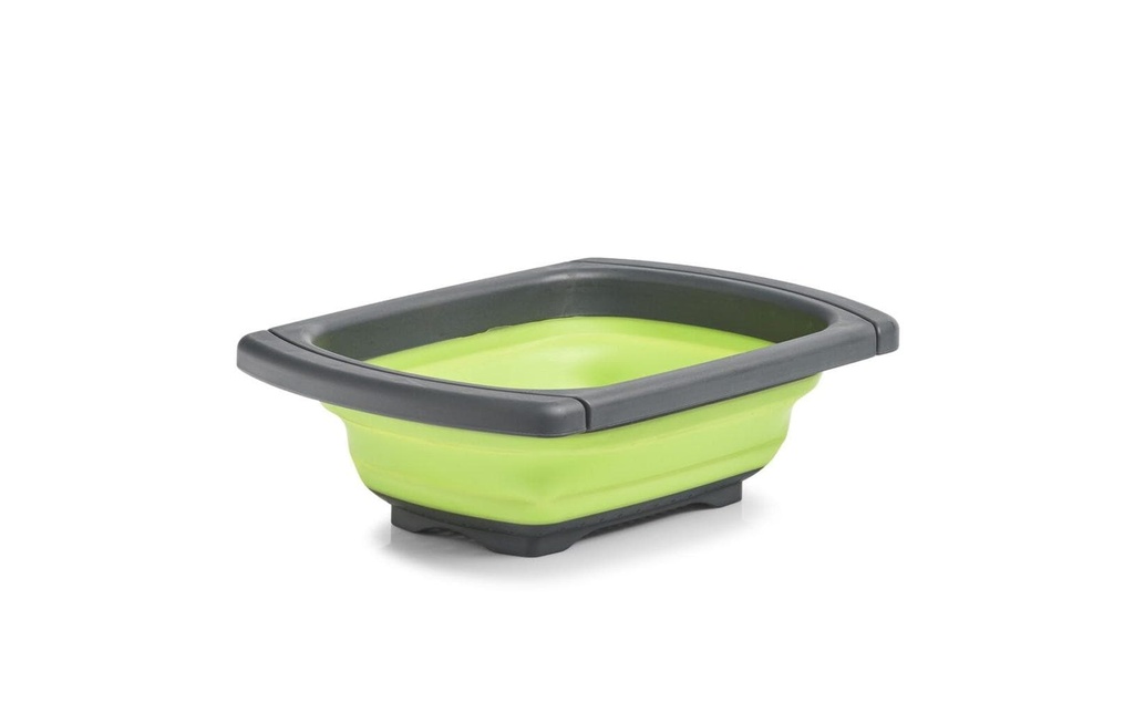 Zeller Present Passoire pliante extensible plastique vert/noir Noir/Vert