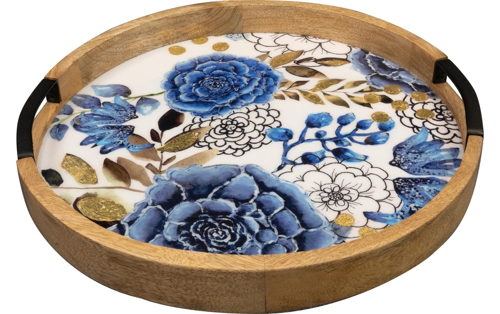 CHALET Assiette décorative Dutch Ø 35, Bleu