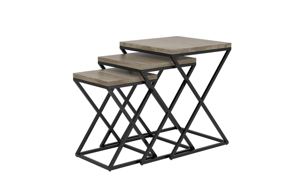 EGLO Table d'appoint Clonmany Lot de 3