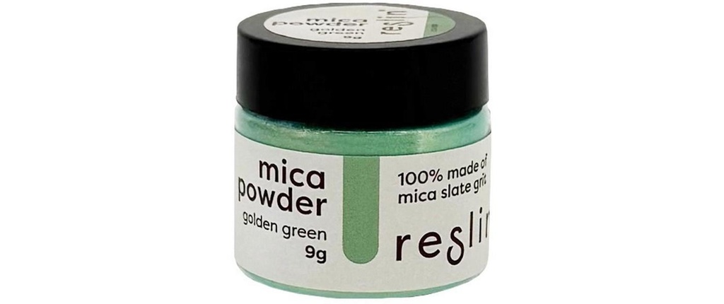 Reslin Poudre de mica 9g Vert