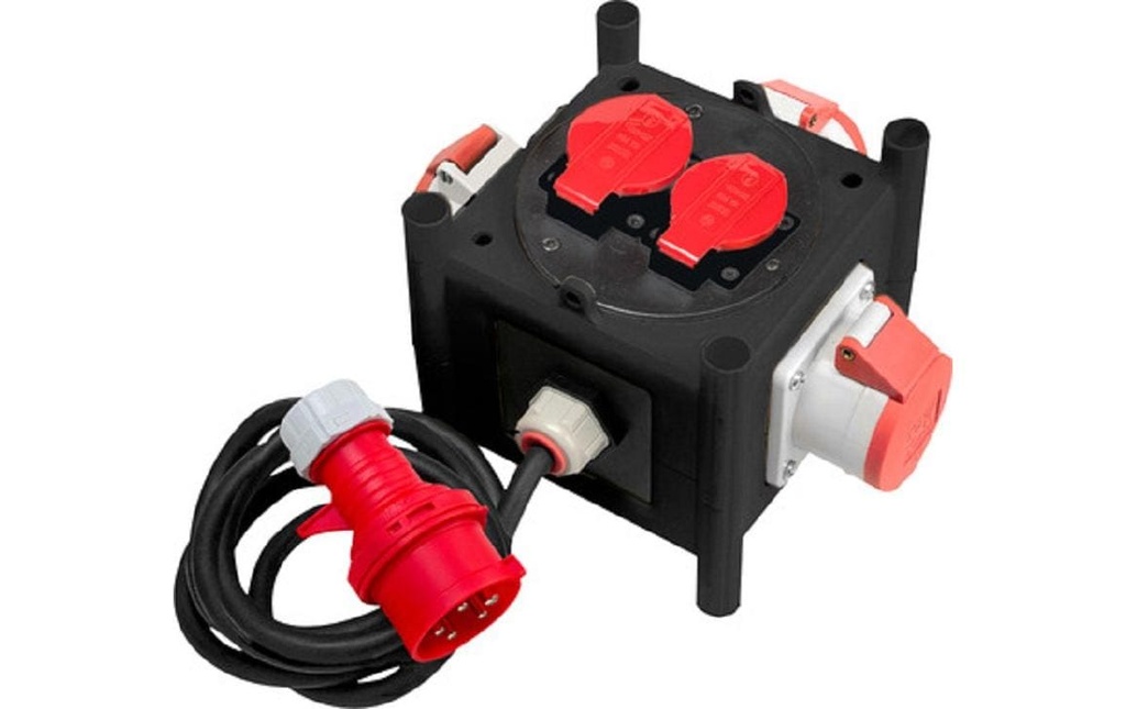 Brennenstuhl Distributeurs de chantier Mini 3x CEE/5 + 2x T25 avec 1 m de câble d'alimentation