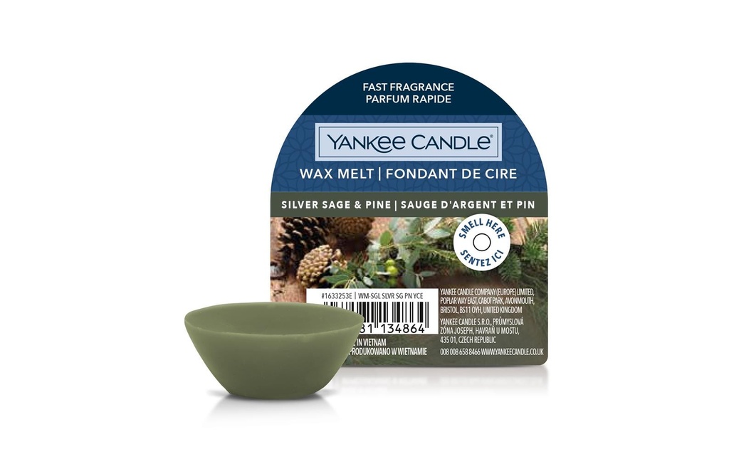 Yankee Candle Signature Plaquettes de cire parfumées Silver Sage & Pine