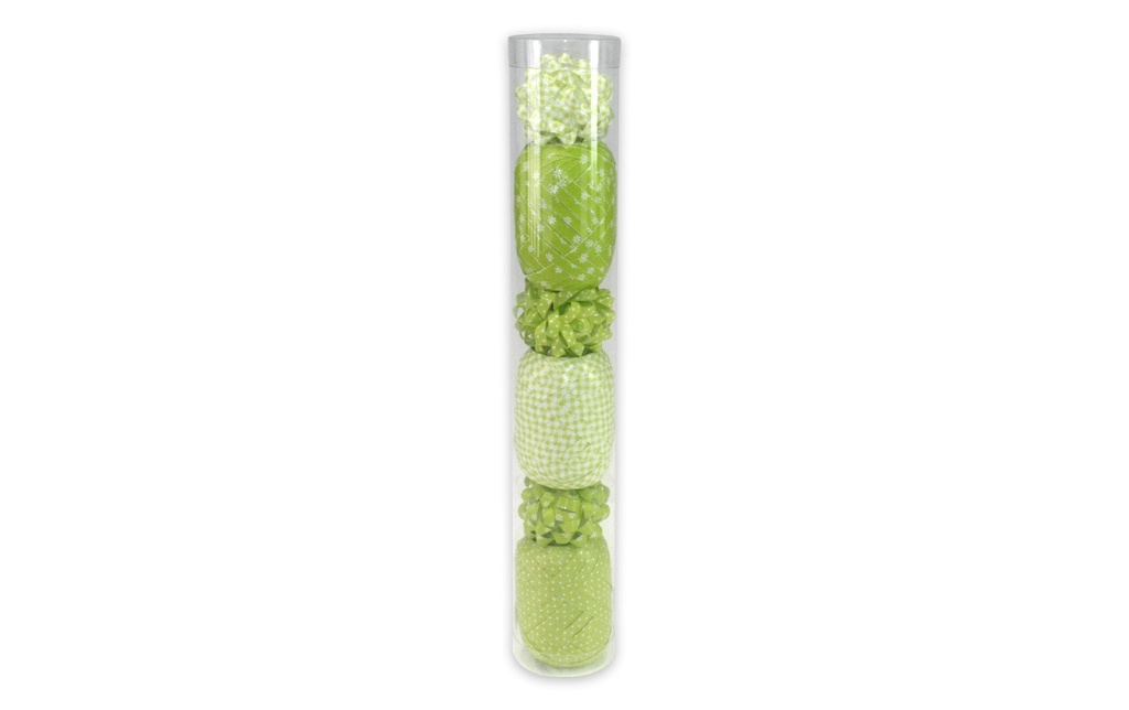 Pattberg Ruban cadeau Set de mélange de motifs Ensemble, 9 pièces, Vert