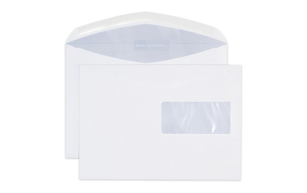ELCO Enveloppe avec fenêtre Premium C5, Droite, 500 Pièce/s