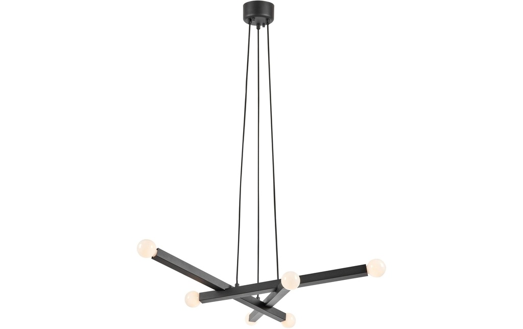 Markslöjd Lampe suspendue STACK 6 flammes noir