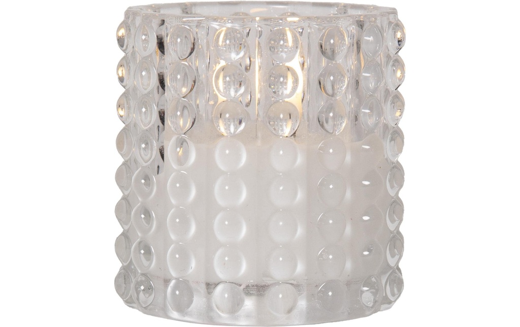 Star Trading Bougie LED Flamme Dotty, Transparent, 10 cm