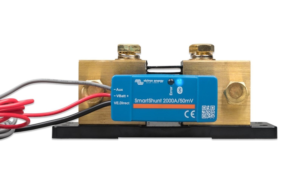 Victron Smart Shunt 2000A/50mV – IP65 Moniteur de batterie jusqu'à 2000A