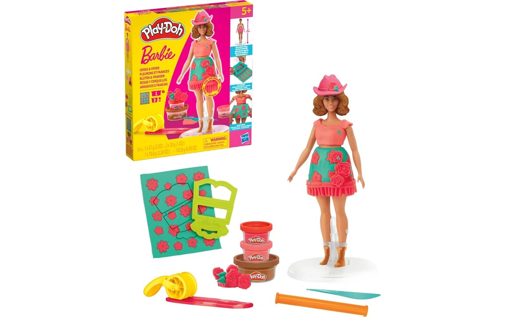 Play-Doh Pâte à modeler Barbie Fleurs et franges