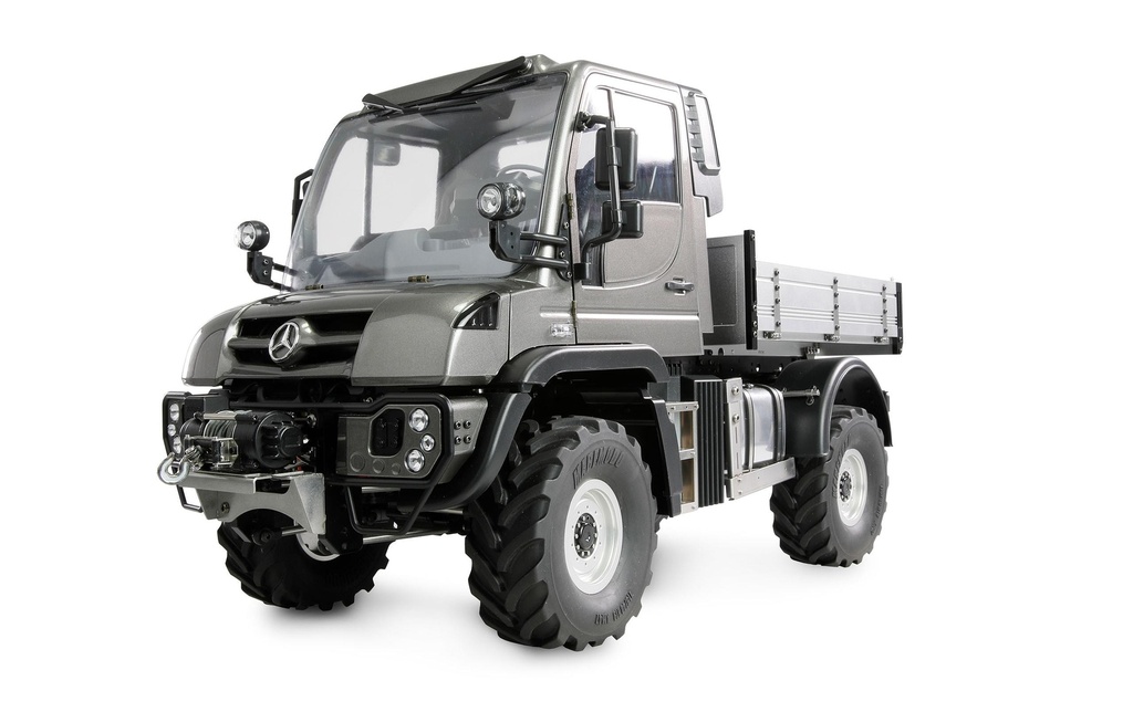 Amewi Mercedes-Benz Unimog porte-outils 4WD Anthracite 1:10, ARTR